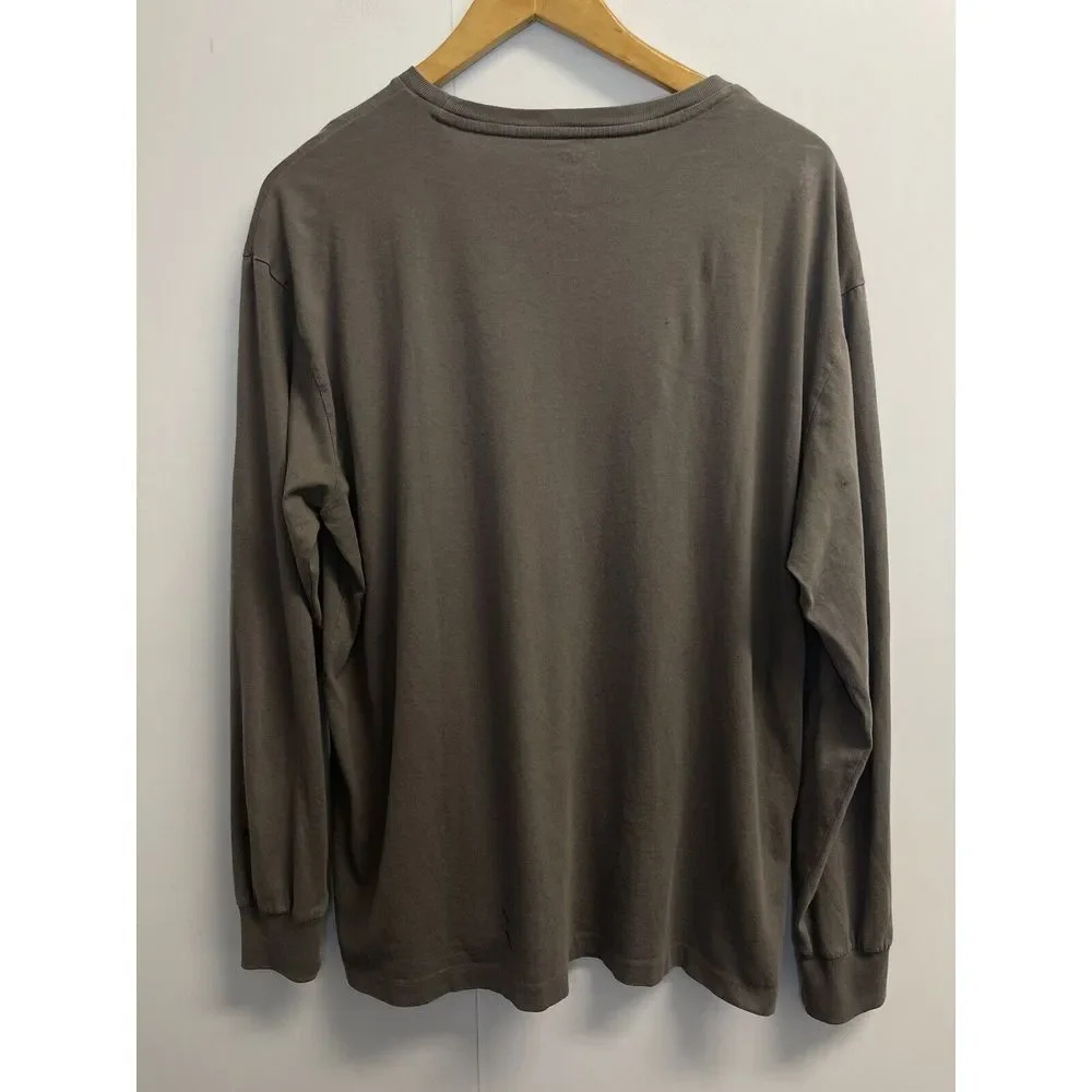 Polo Ralph Lauren Mens‎ M Pocket T-shirt Long Sleeve Grey Pony Logo